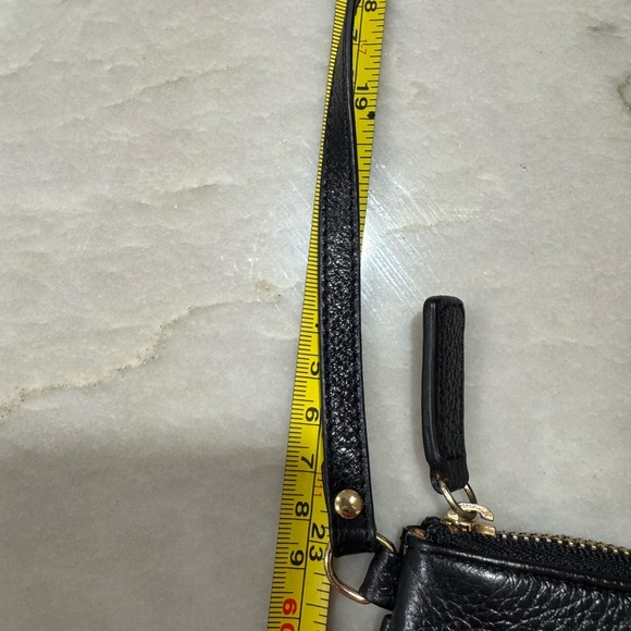 Bodhi bags small Crossbody leather pouch, purse, wallet black - Picture 7 of 10